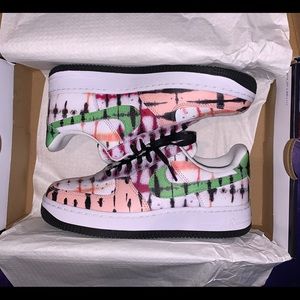 SOLD! Nike Air Force 1 Low Tie Dye Size 6.5